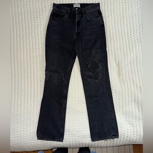 Agolde Black 90s Pinch Waist Jeans